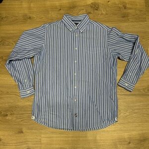 Daniel Cremieux Blue and White Striped Button Down Shirt